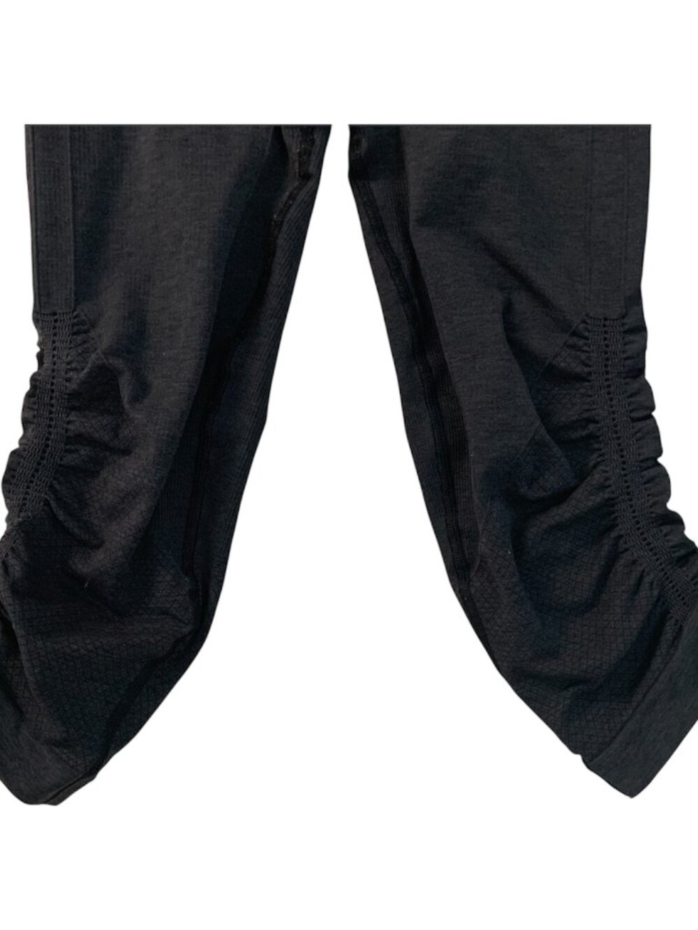 Lululemon Women size 4 Charcoal Ebb To Street Crop 21" Leggings Ruched Yoga - Picture 6 of 9